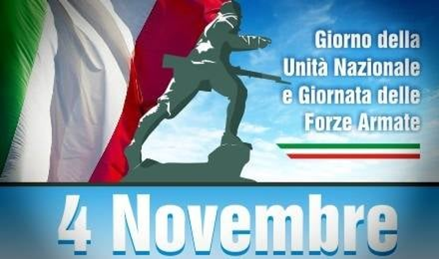 4 NOVEMBRE: Festa dell'Unità Nazionale - Giornata delle Forze Armate