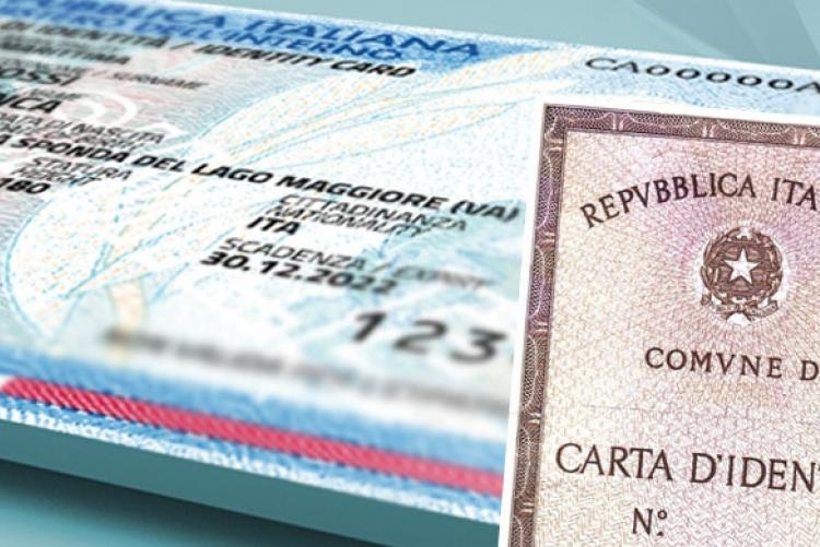 CARTE DI IDENTITA' Validità prorogata fino al 31 agosto 2020