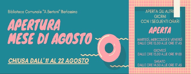 Agosto in biblioteca 