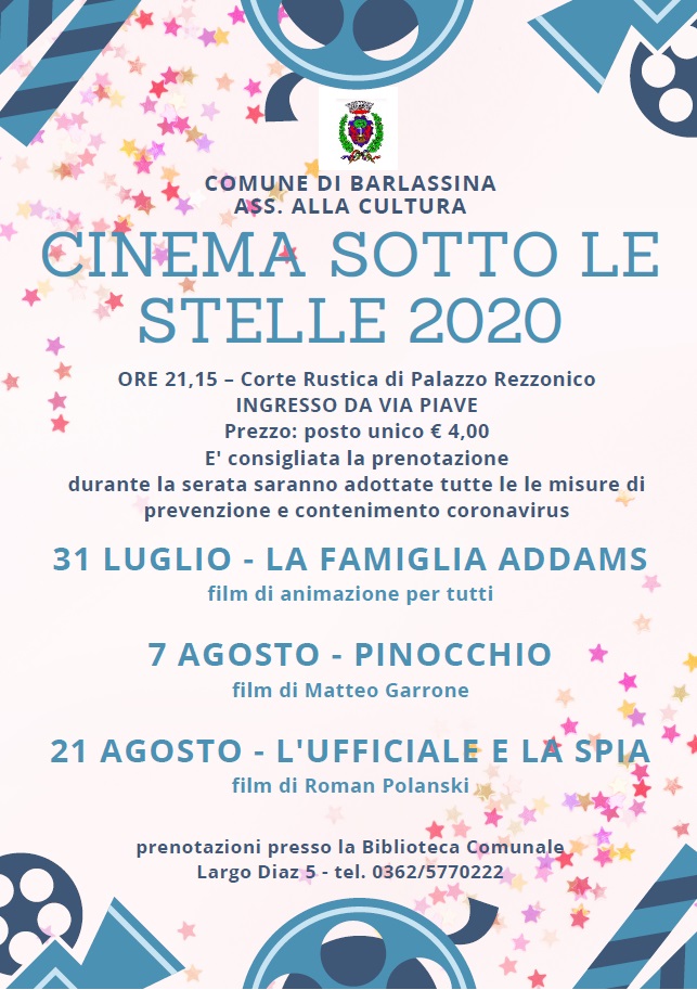 Cinema sotto le stelle 2020