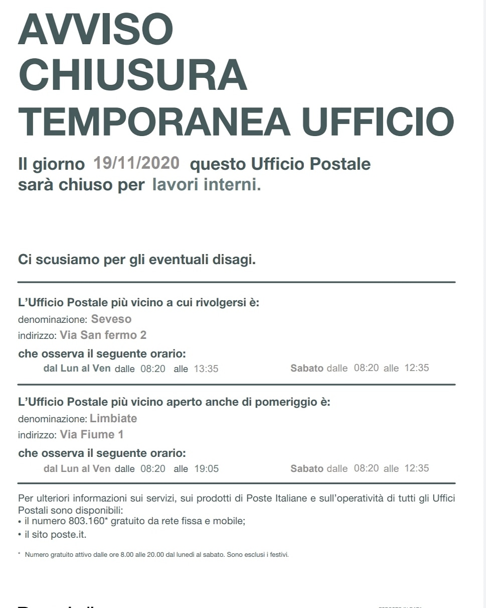 Comunicazione Poste Italiane